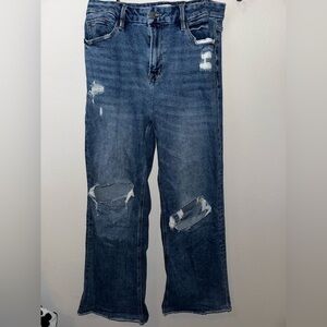 Stylish Mica Wide Leg Jeans in Classic Blue